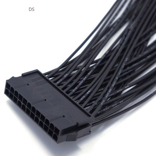 NEW ATX 24Pin 1 to 2 Port Power Supply Extension Cable PSU
