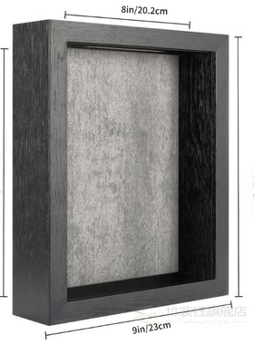 White Backboard 8x10 Shadow Box Display memorabilia Frame  H