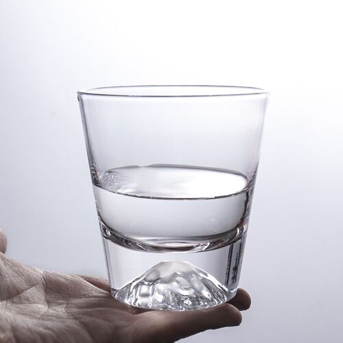 Fuji Snow Mountain Water Glass For Whiskey Juicy Cup Crystal