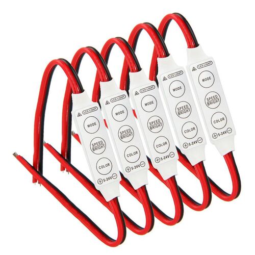 5 x 12V Wired Control Module with Strobe Flash For Car or Ho