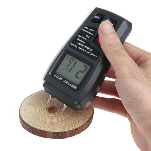 2 Pin Wood Moisture Meter Analyzer Humidity Tester Timber Da