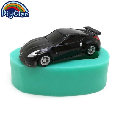 2 Style Simulation Sports Car Silicone Molds For Cake Decora