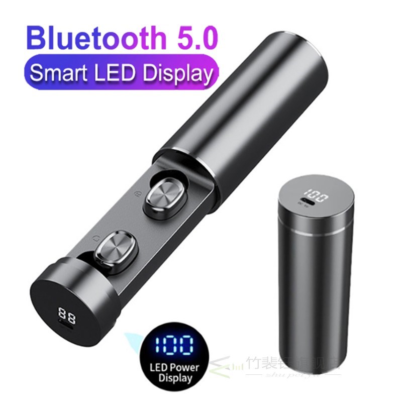 B9 space capsule bluetooth earphone In-ear Earbuds 8D HiFi S