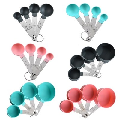 4pcs Kitchen Measuring Spoons Teaspoon Coffee Sugar Scoop Ca