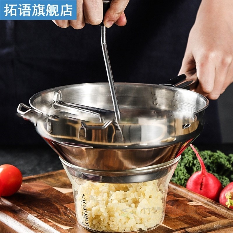Potato Masher Stainless Steel Vegetable Fruits Puree Pressin