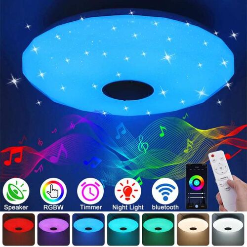 100W Support wifi Modern LED Ceiling Lights Dimmable RGB Mus