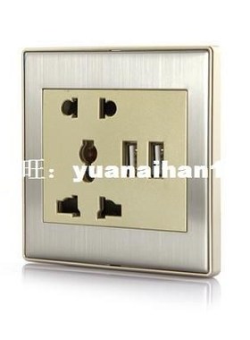 US Stock DBPOWER Dual USB Port wall plug panel 2.1A Socket O