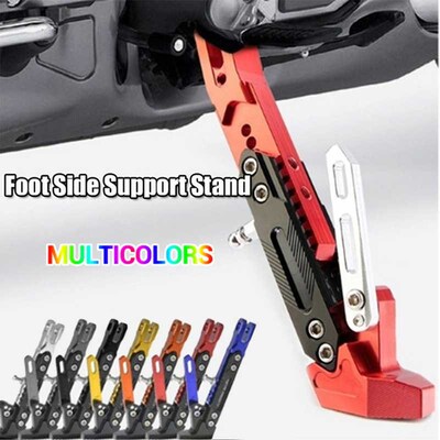 1PC CNC Aluminum Alloy Adjustable Kickstand Foot Side Stand