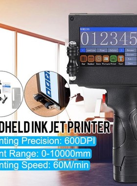 Handheld Printer Label Inkjet QR Printet USB Automatic Codin