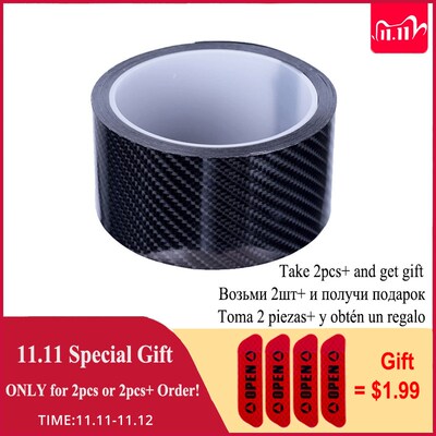 Black Carbon Fiber Patterned  DIY Car Stickers Tape for Car