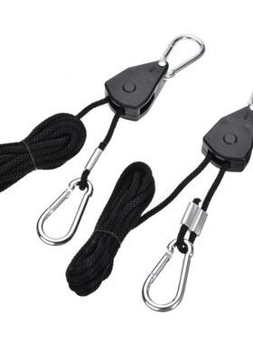 1Pair 1/8 Inch Adjustable Rope Ratchet  LED Alloy Hook Plast