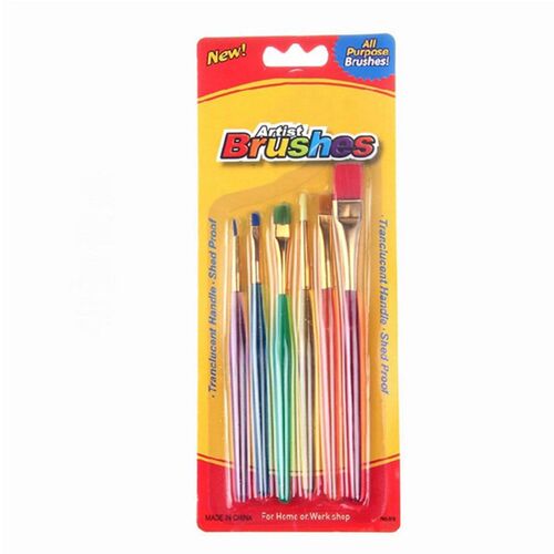 6pcs/set Nylon Hair Panting Brush colorful Drawing pen Water