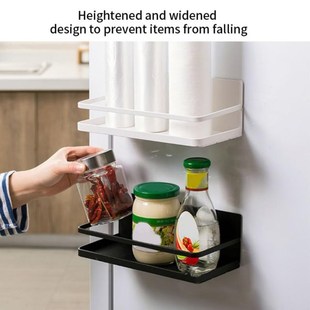 Refrigerator Spice Rack Kitchen Jars Storage Shelf For Bathr