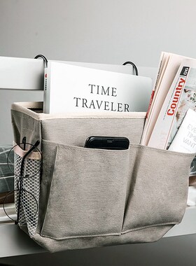 Bedside Storage Bag Canvas Hanging Organizer Multi-Pocket Do