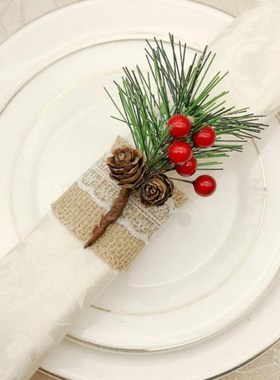 Christmas Decoration 6Pcs Christmas Tree Pine Cone Simulatio