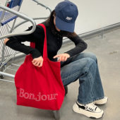 ZAR FENDEN韩系懒惰风大容量帆布包女2025新款 印花单肩包女托特包