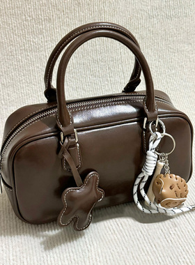 ZAR FENDEN高级质感复古包2025新款秋冬季百搭斜挎包手提保龄球包