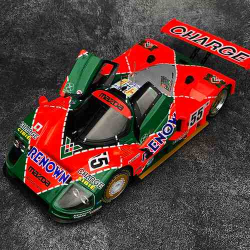 沙沙汽车模型1:18 马自达 787B 55号winner合金开门收藏赛车