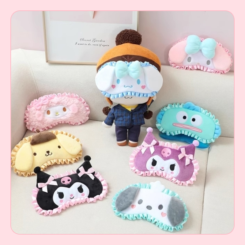 三丽鸥美乐蒂眼罩儿童成人卡通可爱遮光睡眠专用女生午睡觉0压感