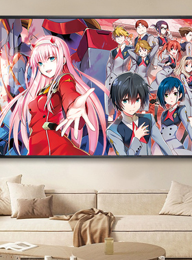 动漫Darling in the FranXX海报挂画国家队02美少女二次元装饰画