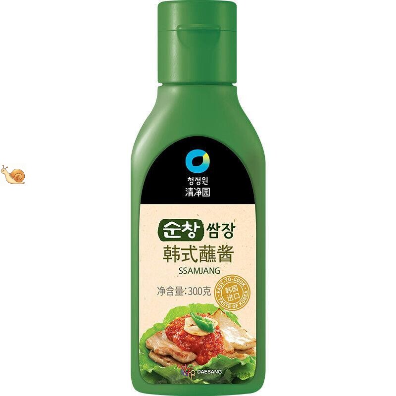 韩国进口清净园韩式蘸酱300g烧烤包生菜包饭烤肉五花肉火锅调味