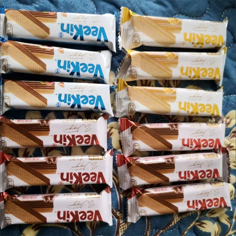 【抢】达利园好吃点威化饼干榛子巧克力海盐味香脆夹心饼干