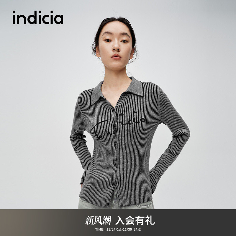 商场同款针织毛衫indicia