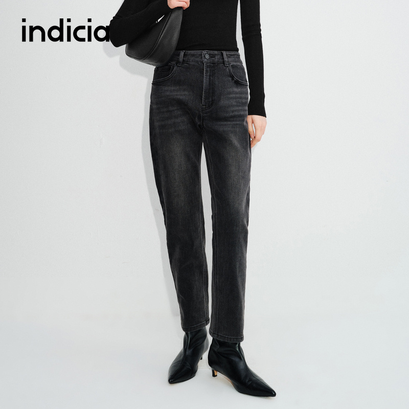 indicia标记简约通勤舒适牛仔裤