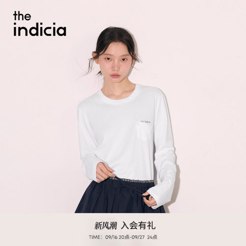 the indicia标记2026秋新款简约设计感宽松落肩百搭T恤L2C6TX250Y