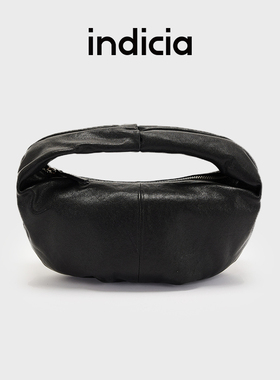 indicia标记包包牛皮手提拎包饺子包褶皱软糯云朵包S5C309BP118