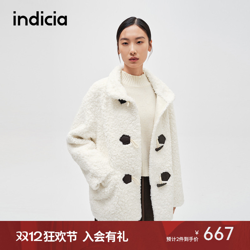 indicia标记时髦减龄百搭外套