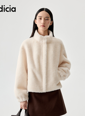 indicia标记2025冬季新款温暖氛围感显高显瘦毛绒感外套L2D5WT247