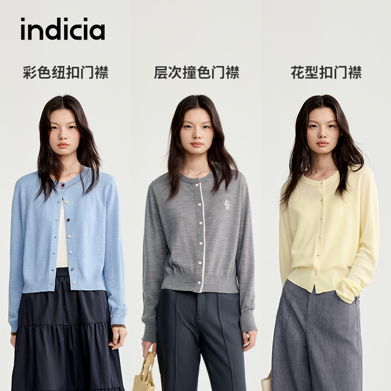indicia标记25秋新款圆领针织衫