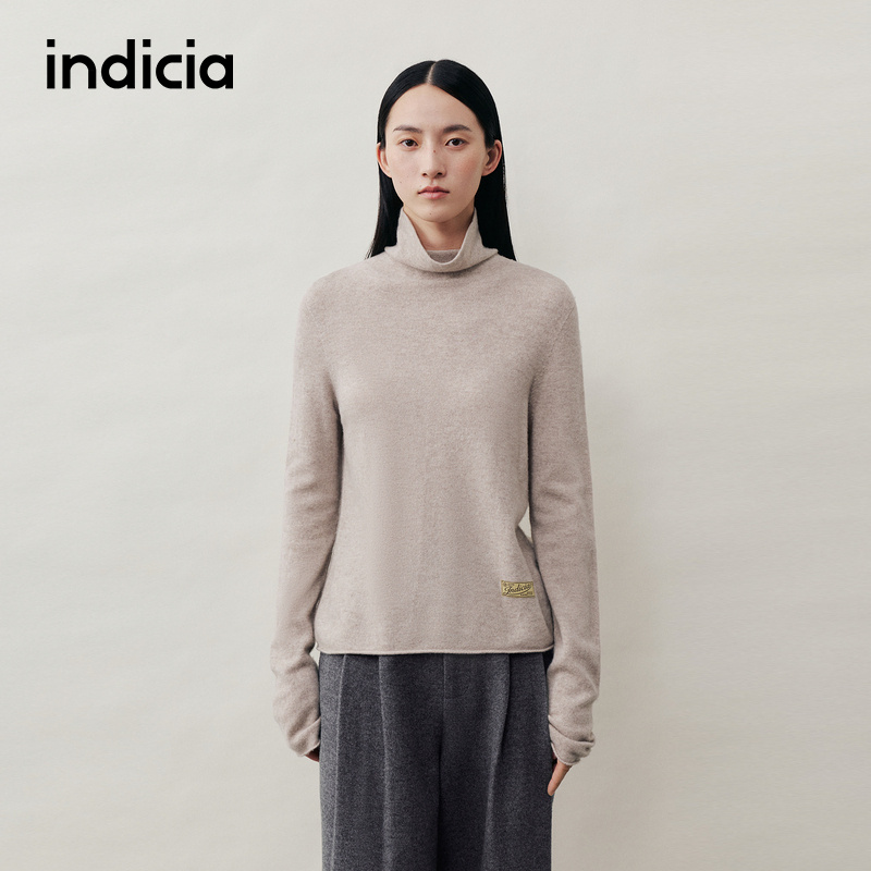 【绵云羊系列】indicia标记25冬新简约百搭舒适绵羊毛毛衫 MS291