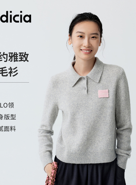 indicia标记商场同款2026春新款韩系减龄少女感针织衫 F2A6ZZ008C