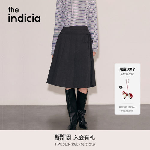 the indicia标记2026秋季新款韩系复古学院氛围半身裙 L2C6QZ253Y