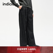 简约复古宽松垂感阔腿牛仔裤 indicia标记商场同款 秋季 F2C4NK438F