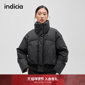 冬季 新款 立领设计短款 indicia标记商场同款 个性 羽绒服F2D4YR685F