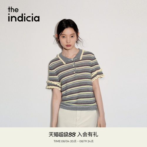 the indicia标记2026秋新款慵懒元气感温柔减龄针织衫 L2C6ZZ227Y