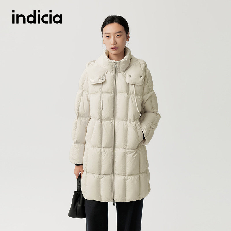 indicia标记商场同款2025冬季新款简约通勤保暖羽绒服 F2D5YR567C