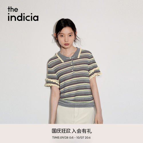 the indicia标记2026秋新款慵懒元气感温柔减龄针织衫 L2C6ZZ227Y