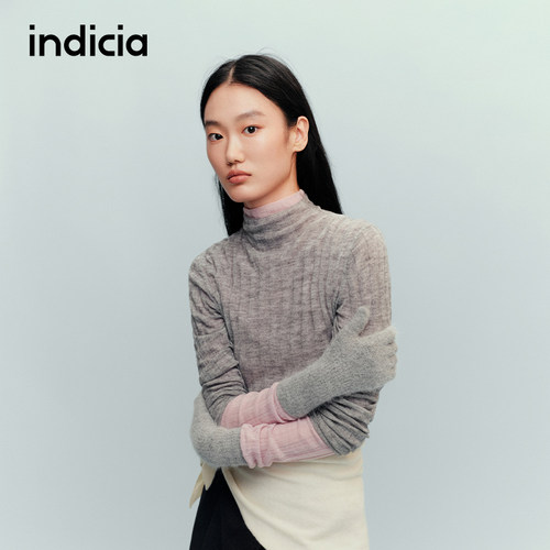 indicia标记商场同款羊绒衫