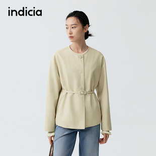 清新时髦感皮衣外套 新款 F2A6PY004C 2026春季 indicia标记商场同款