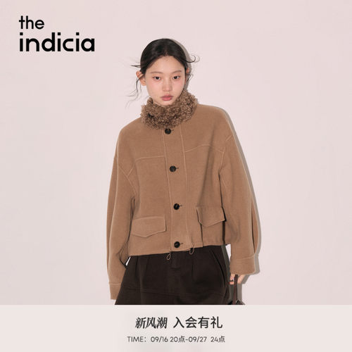 the indicia标记2026冬季新款氛围感双面可穿羊毛大衣 L2D6DY341Y