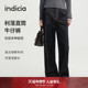 原色牛仔裤 indicia标记2025春新款 直筒撞色缝线阔腿美式 L2C5NK164