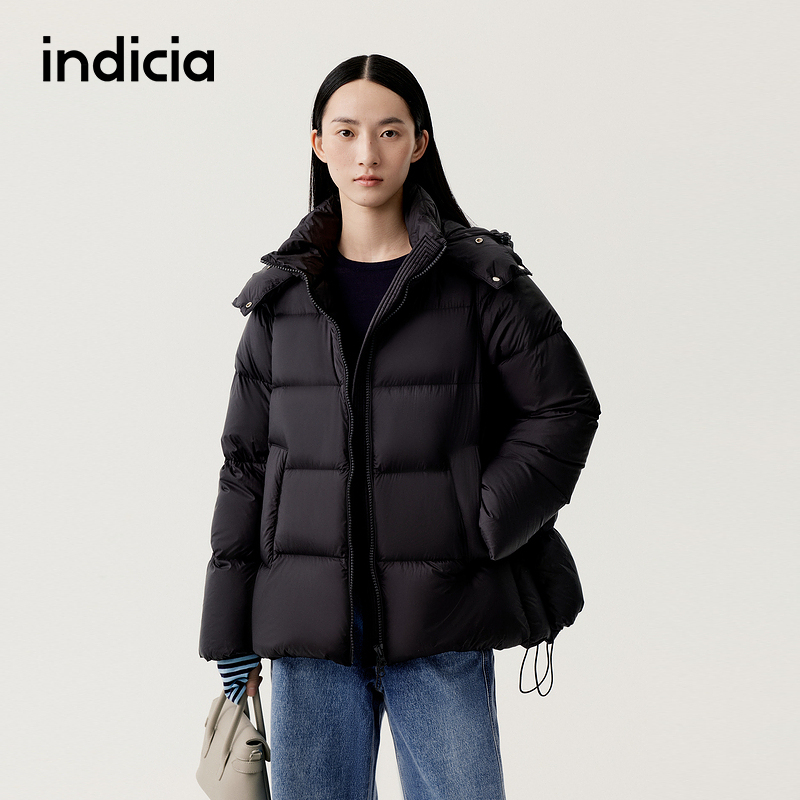 indicia标记90鸭绒羽绒服面包
