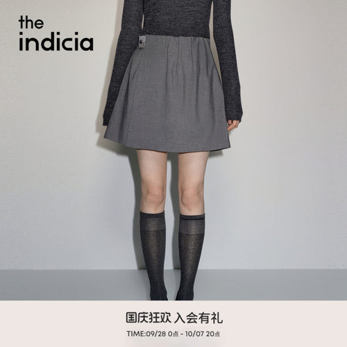 the indicia标记2026秋季新款高级通勤气质半身裙A字裙L2C6QZ215Z