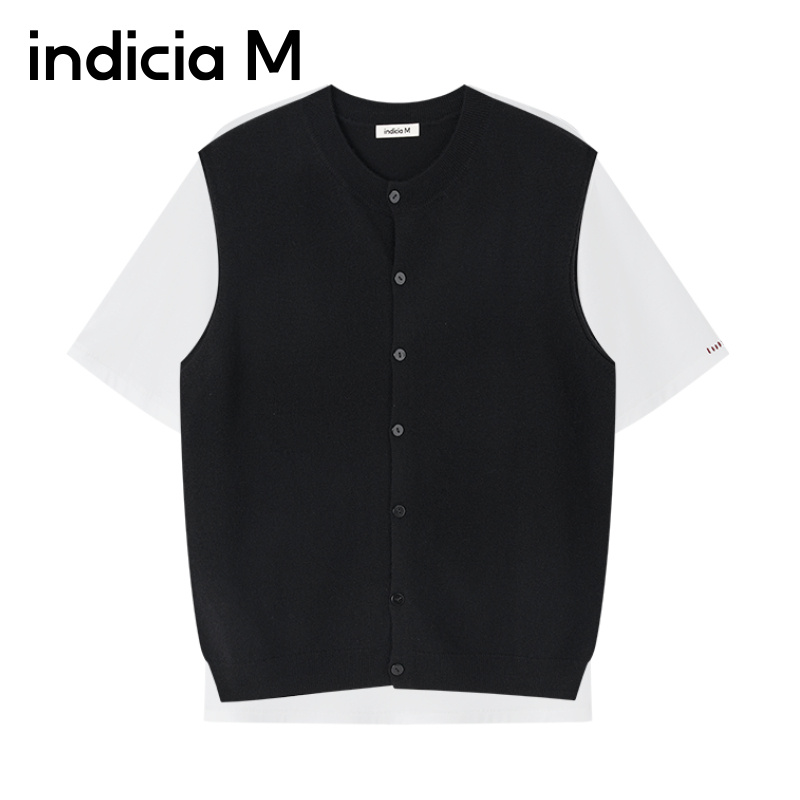 indiciaM标记男装商场同款2025秋新款简约通勤休闲背心M2D5TZ143L