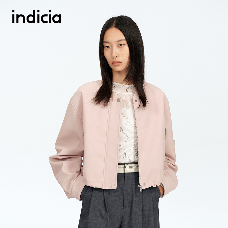 indicia标记商场同款秋季简约休闲设计感百搭短外套 F2A5WT005F