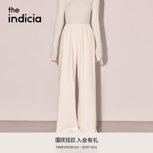 the indicia标记2026冬季新款高腰阔腿舒适质感休闲裤 L2D6KZ290Z
